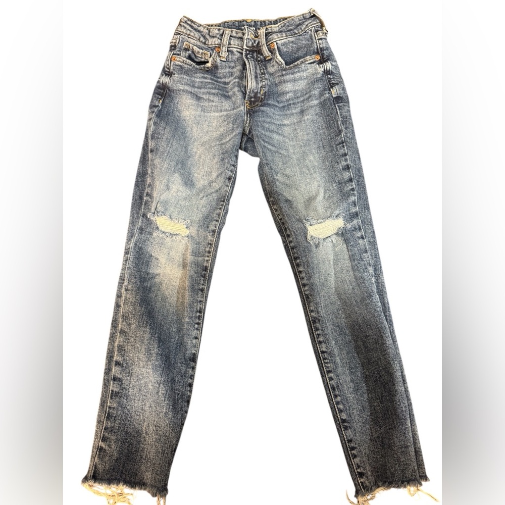 Old Navy Distressed Boyfriend Jeans - Blue